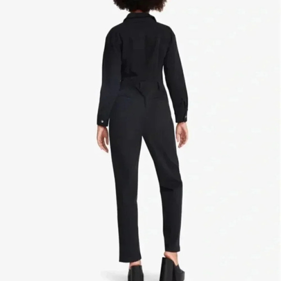 NEW Steve Madden Orly Long Sleeve Jumpsuit Utility Black, Sizes S & M - Picture 3 of 12